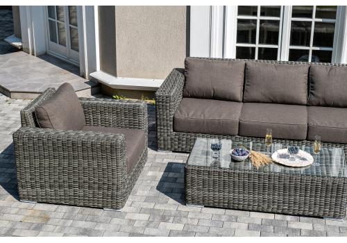  "Боно" лаунж-зона из искусственного ротанга, цвет графит, фото 10 