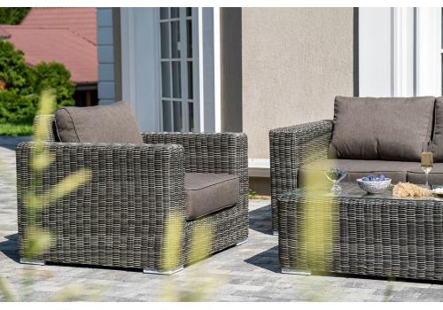  "Боно" лаунж-зона из искусственного ротанга, цвет графит, фото 14 