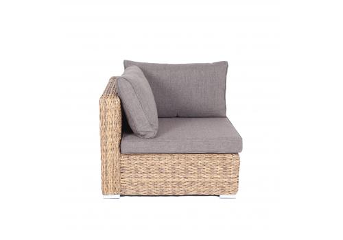  "Лунго" модуль диванный угловой с подушками, цвет соломенный (гиацинт), фото 2 