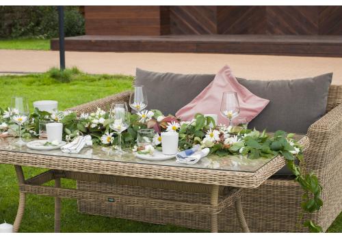  "Аффогато" обеденная группа из искусственного ротанга, цвет соломенный, фото 9 