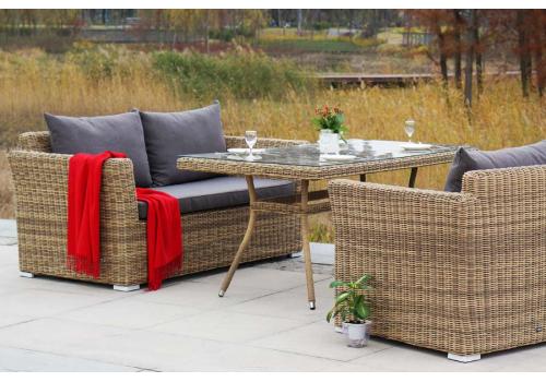  "Аффогато" обеденная группа из искусственного ротанга, цвет соломенный, фото 13 