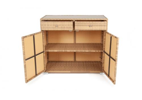  "Мальта" тумба плетеная из искусственного ротанга, цвет соломенный, фото 4 