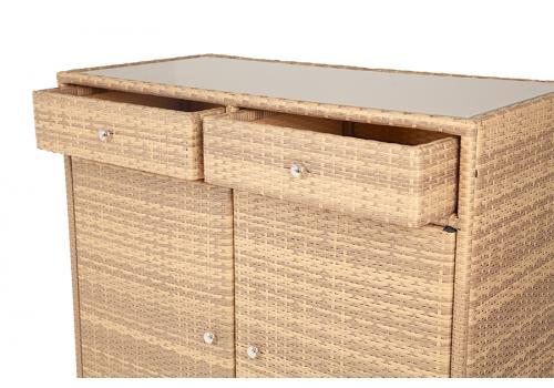  "Мальта" тумба плетеная из искусственного ротанга, цвет соломенный, фото 6 