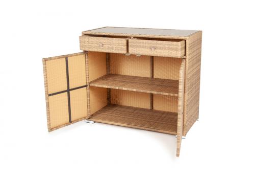  "Мальта" тумба плетеная из искусственного ротанга, цвет соломенный, фото 8 