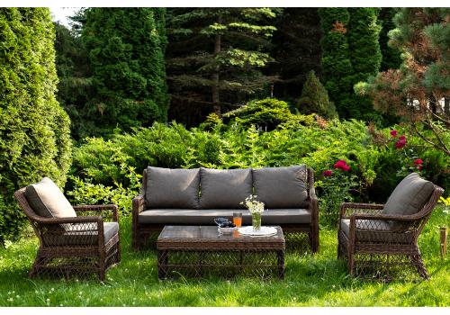  "Гранд Латте" лаунж-зона из искусственного ротанга, цвет коричневый, фото 2 