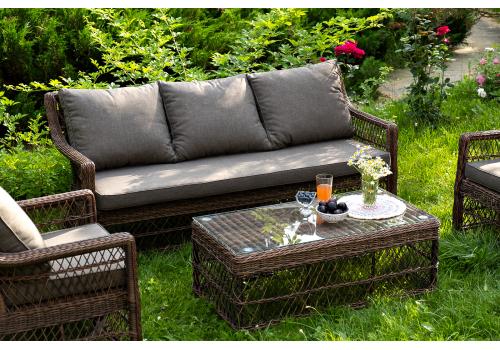  "Гранд Латте" лаунж-зона из искусственного ротанга, цвет коричневый, фото 7 