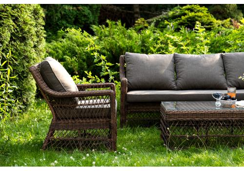  "Гранд Латте" лаунж-зона из искусственного ротанга, цвет коричневый, фото 10 