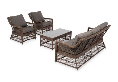  "Гранд Латте" лаунж-зона из искусственного ротанга, цвет коричневый, фото 20 