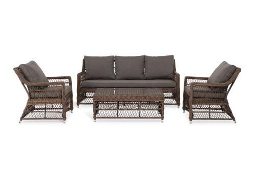  "Гранд Латте" лаунж-зона из искусственного ротанга, цвет коричневый, фото 21 