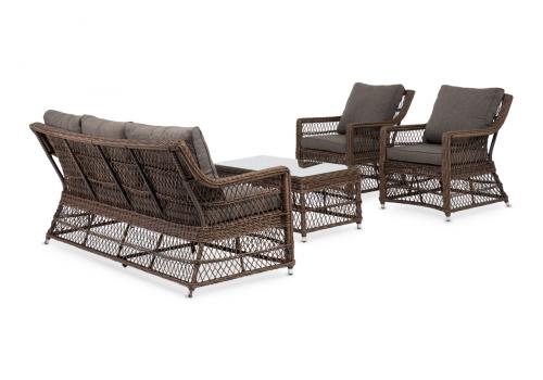  "Гранд Латте" лаунж-зона из искусственного ротанга, цвет коричневый, фото 24 