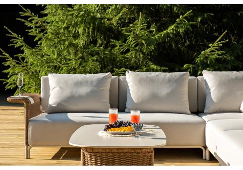  "Мальдивы" трансформирующаяся лаунж-зона из искусственного ротанга, цвет соломенный, фото 7 