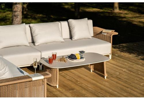  "Мальдивы" трансформирующаяся лаунж-зона из искусственного ротанга, цвет соломенный, фото 9 