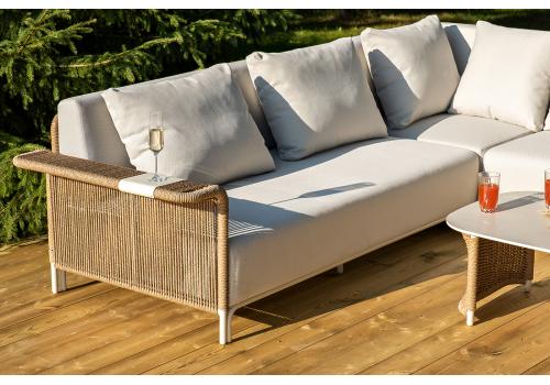  "Мальдивы" трансформирующаяся лаунж-зона из искусственного ротанга, цвет соломенный, фото 10 