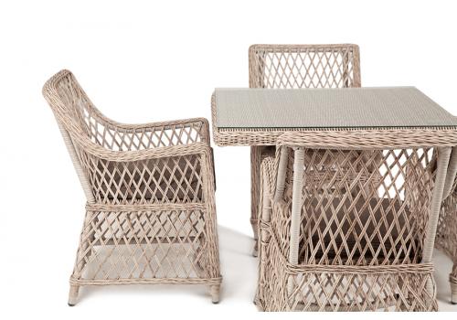  "Айриш" обеденная группа плетеная на 4 персоны, цвет бежевый, фото 14 