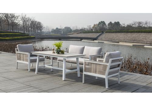  "Сан Ремо" стол обеденный из ДПК, каркас алюминиевый, фото 7 