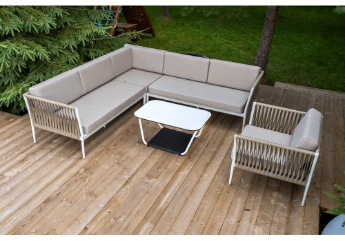  "Касабланка" модульная лаунж-зона из роупа (веревки), каркас из алюминия, фото 2 