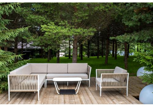  "Касабланка" модульная лаунж-зона из роупа (веревки), каркас из алюминия, фото 4 