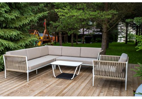  "Касабланка" модульная лаунж-зона из роупа (веревки), каркас из алюминия, фото 5 