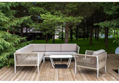  "Касабланка" модульная лаунж-зона из роупа (веревки), каркас из алюминия, фото 6 