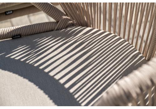  "Венето" обеденная группа на 6 персон со стульями "Милан", каркас белый, роуп бежевый, фото 16 