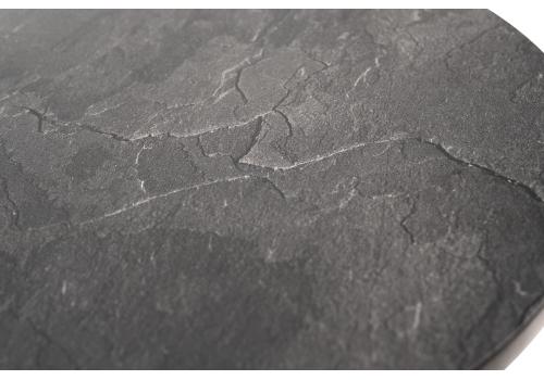  "Кипр" интерьерный стол из HPL круглый Ø30 H40, цвет "серый гранит", фото 4 