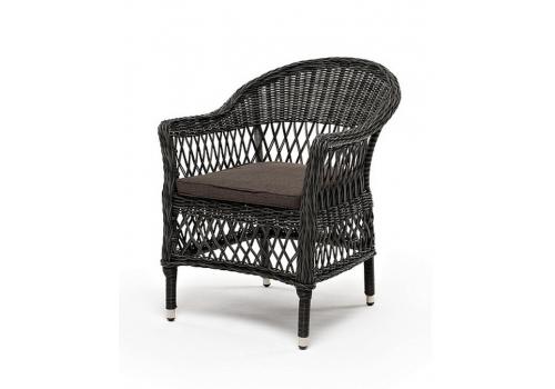  "Сицилия" плетеный стул из искусственного ротанга, цвет графит, фото 1 