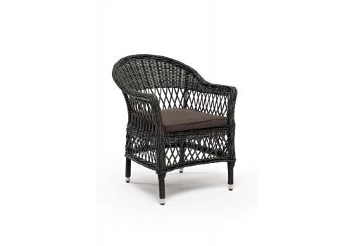  "Сицилия" плетеный стул из искусственного ротанга, цвет графит, фото 3 