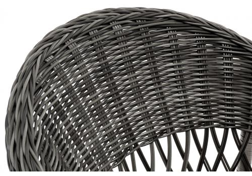  "Сицилия" плетеный стул из искусственного ротанга, цвет графит, фото 5 