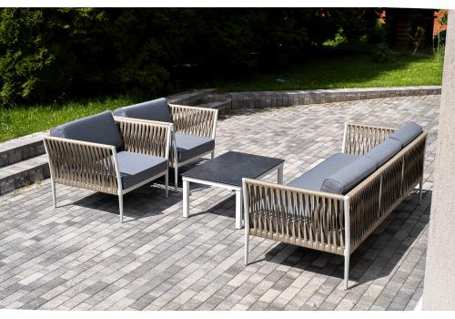  "Касабланка" лаунж-зона плетеная из роупа 5-местная, цвет серый, фото 6 