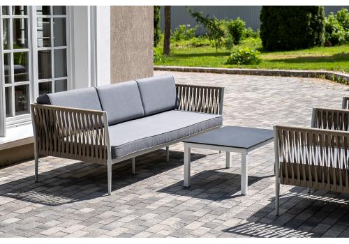  "Касабланка" лаунж-зона плетеная из роупа 5-местная, цвет серый, фото 10 