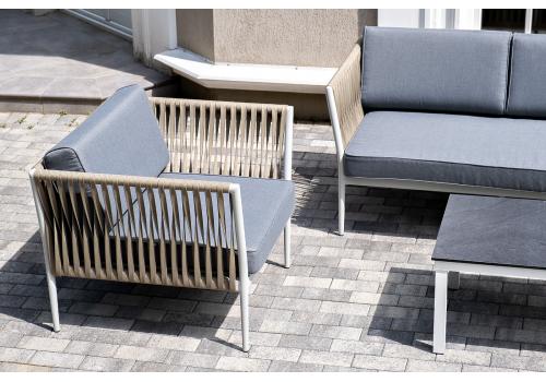  "Касабланка" лаунж-зона плетеная из роупа 5-местная, цвет серый, фото 12 