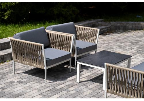  "Касабланка" лаунж-зона плетеная из роупа 5-местная, цвет серый, фото 13 