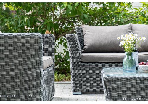  "Капучино Сингл" лаунж-зона из искусственного ротанга, цвет графит, фото 5 