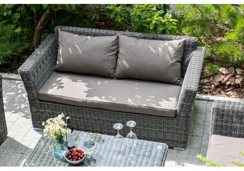  "Капучино Сингл" лаунж-зона из искусственного ротанга, цвет графит, фото 7 