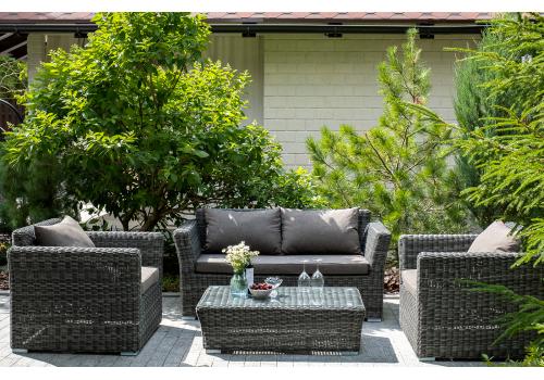  "Капучино Сингл" лаунж-зона из искусственного ротанга, цвет графит, фото 19 