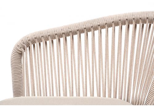  "Малага" обеденная группа на 6 персон со стульями "Марсель", каркас белый, роуп бежевый, фото 5 