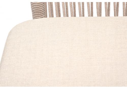  "Малага" обеденная группа на 6 персон со стульями "Марсель", каркас белый, роуп бежевый, фото 8 