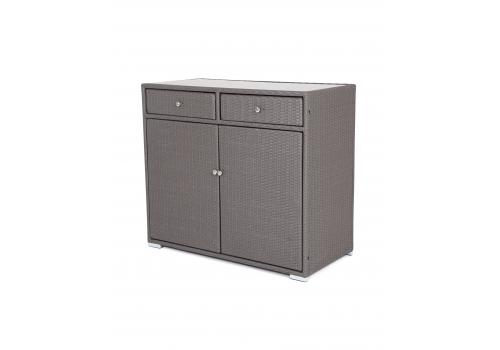  "Мальта" тумба плетеная из искусственного ротанга, цвет графит, фото 1 