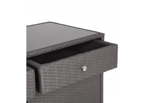  "Мальта" тумба плетеная из искусственного ротанга, цвет графит, фото 2 