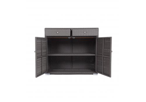  "Мальта" тумба плетеная из искусственного ротанга, цвет графит, фото 4 