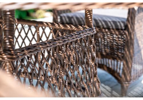  "Эспрессо" плетеный круглый стол, диаметр 150 см, цвет коричневый, фото 8 