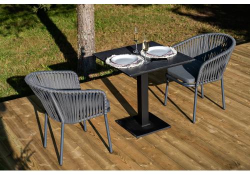  "Каффе" обеденная группа на 2 персоны, цвет "серый гранит", фото 1 
