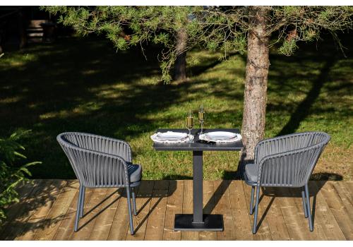  "Каффе" обеденная группа на 2 персоны, цвет "серый гранит", фото 2 