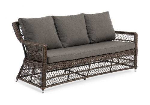  "Гранд Латте" диван трехместный из искусственного ротанга, цвет коричневый, фото 3 