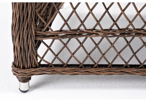  "Гранд Латте" диван трехместный из искусственного ротанга, цвет коричневый, фото 6 