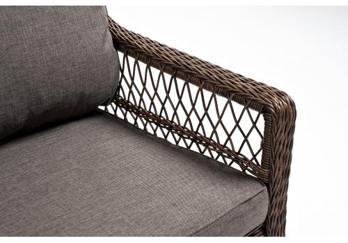  "Гранд Латте" диван трехместный из искусственного ротанга, цвет коричневый, фото 8 