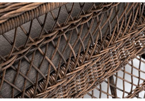  "Гранд Латте" диван трехместный из искусственного ротанга, цвет коричневый, фото 9 