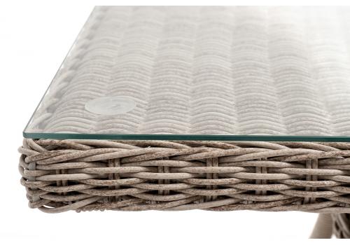  "Латте" плетеный стол из искусственного ротанга 200х90см, цвет бежевый, фото 6 