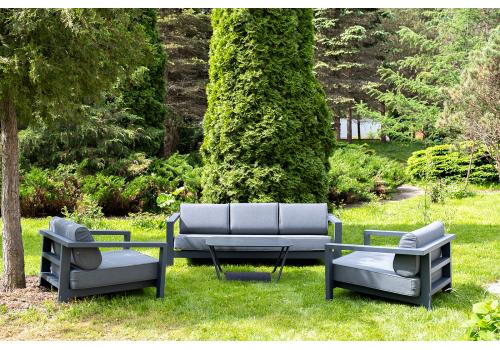  "Гранада" лаунж-зона из алюминия со столиком из HPL, фото 2 