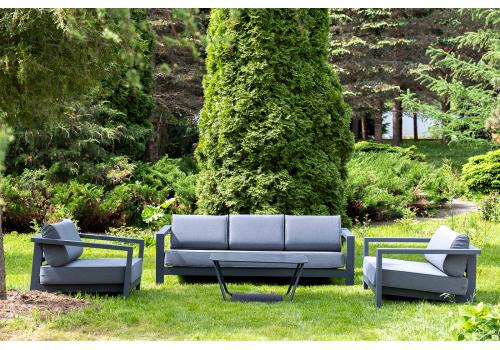  "Гранада" лаунж-зона из алюминия со столиком из HPL, фото 3 